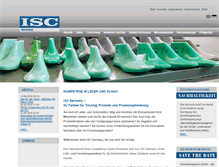 Tablet Screenshot of isc-germany.de